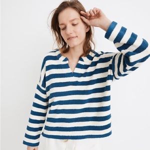 NWT Madewell MWL Loop Terry Notched Sweatshirt-Size Medium